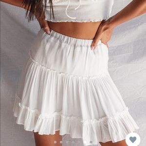 Princess Polly Marlowe Skirt in white, BRAND NEW!!